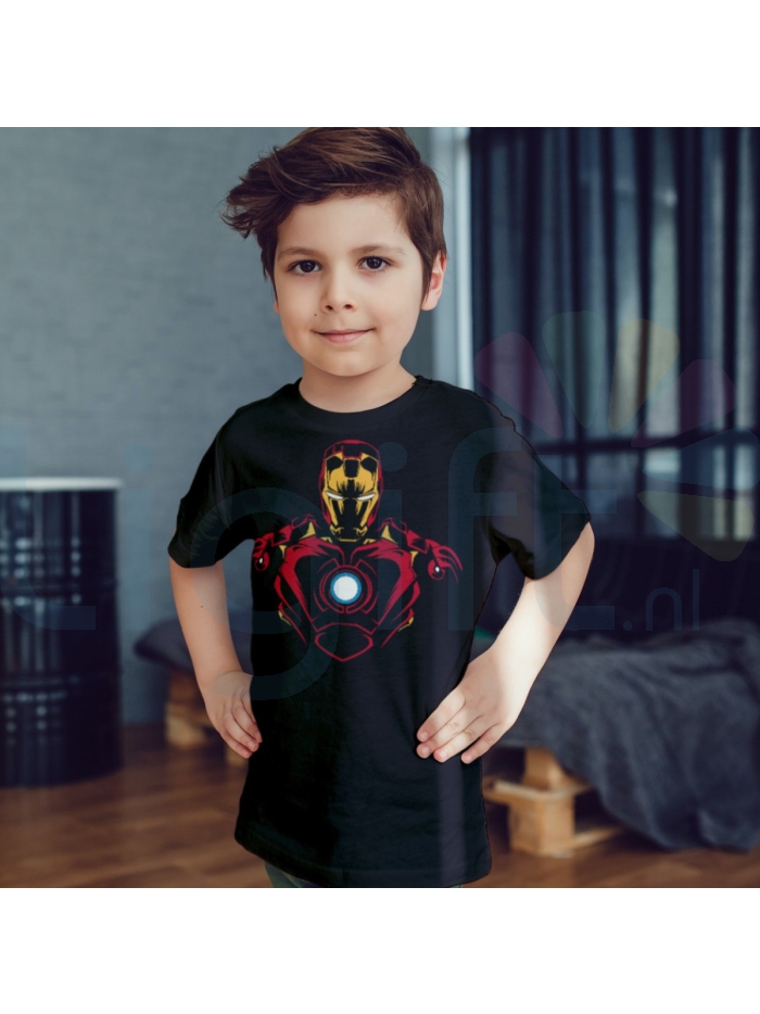 oogopslag gans Signaal Iron Man T-shirt Kind - Ligift.nl