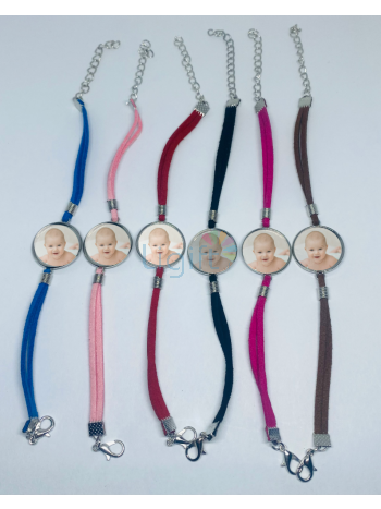 Stoffen armband met persoonlijke foto 