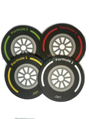Formule 1 onderzetter gepersonaliseerd | UNIEK CADEAU