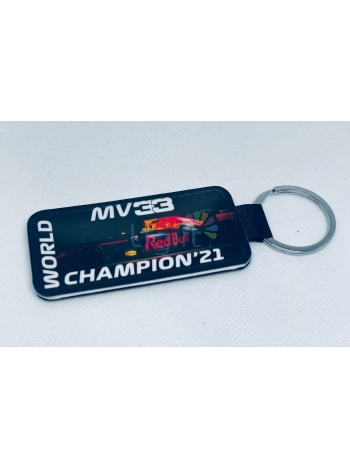 MV 33 World champion'21 leren limited edition sleutelhanger