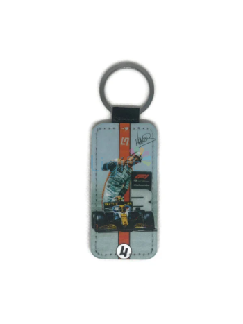 Lando Norris Coureur 4 leren sleutelhanger LIMITED Formule 1