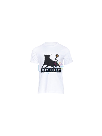 Bitcoin bull stay hungry T-shirt Man