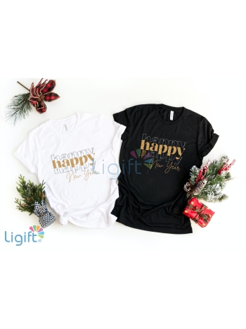 Happy new year T-shirt Vrouw